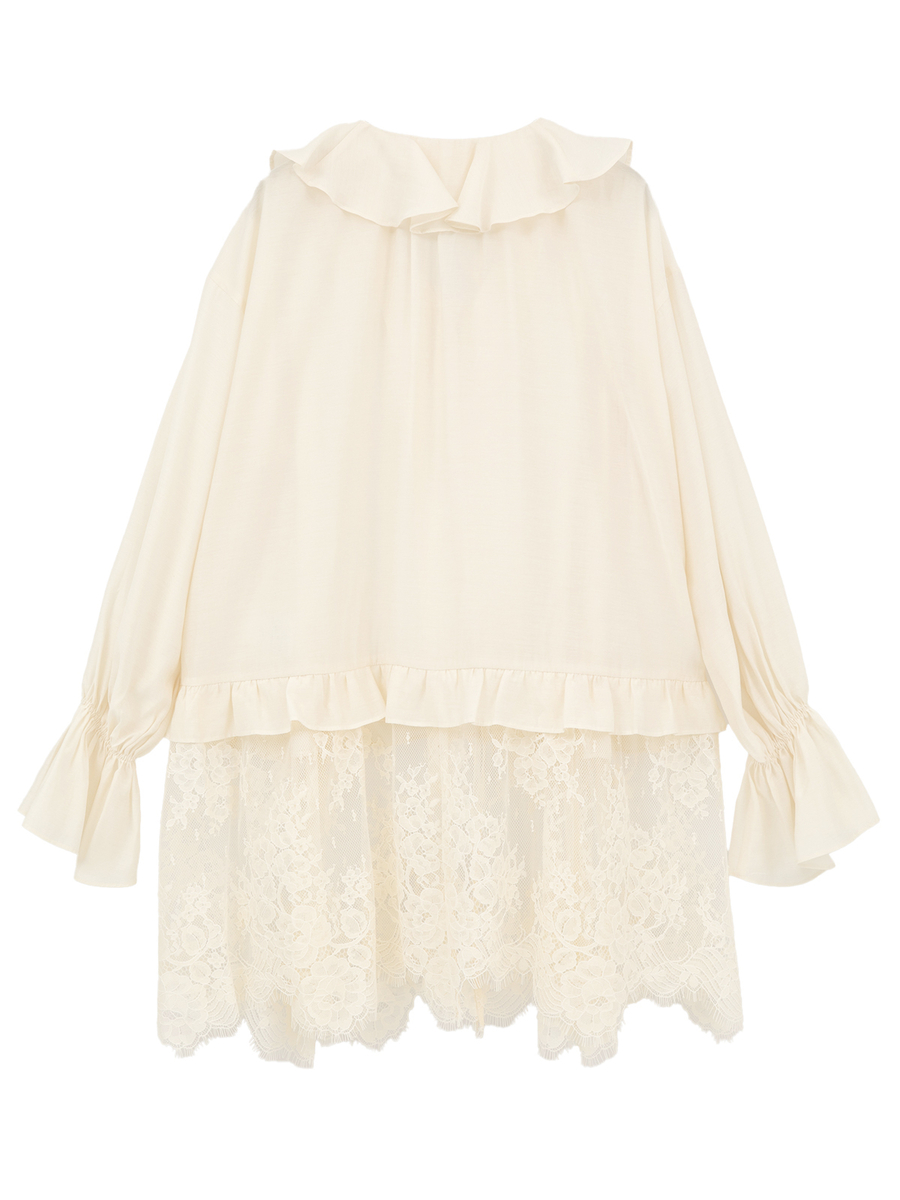 レースコンビシアーチュニック 詳細画像 クロ 2