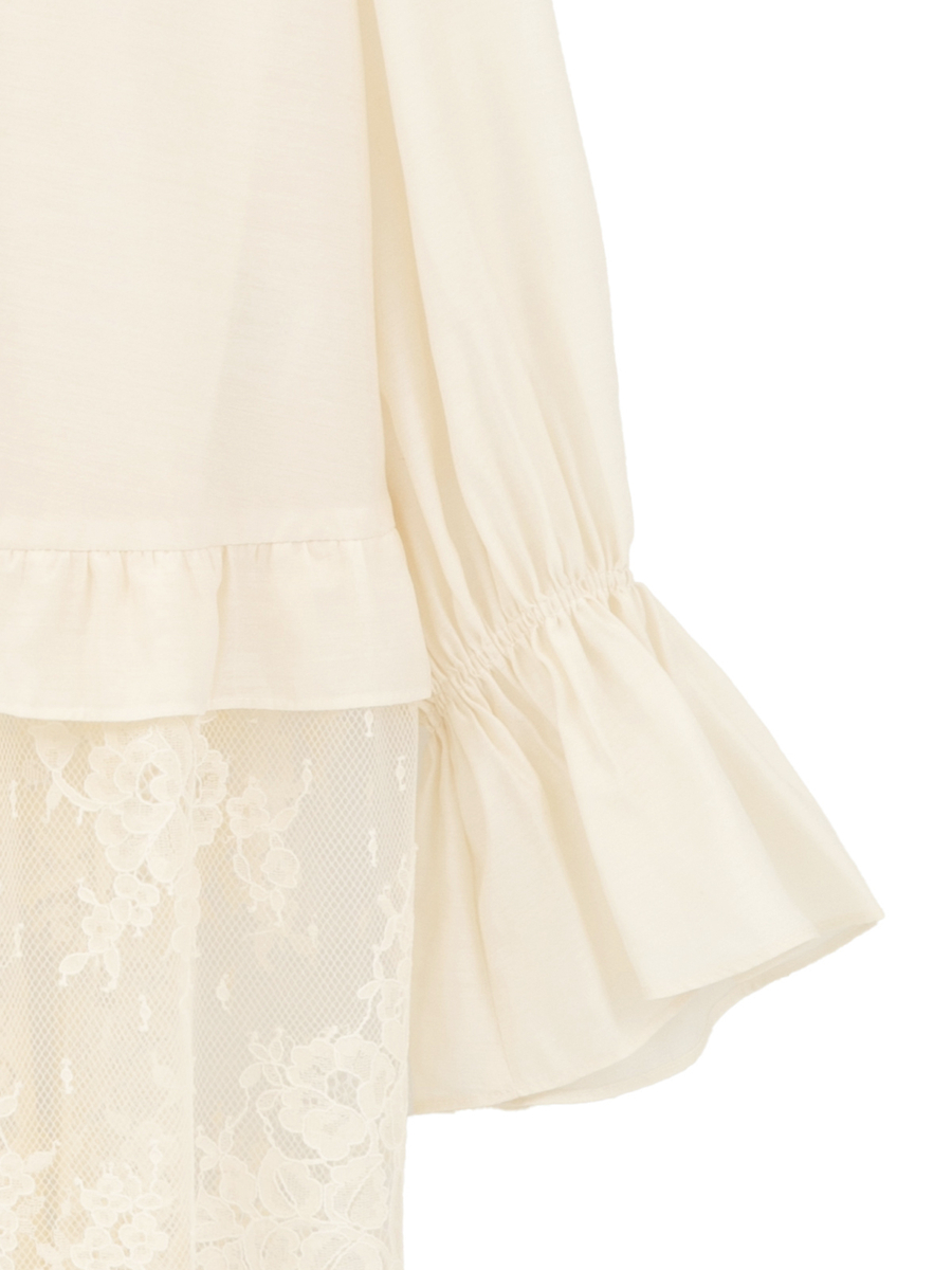 レースコンビシアーチュニック 詳細画像 クロ 4