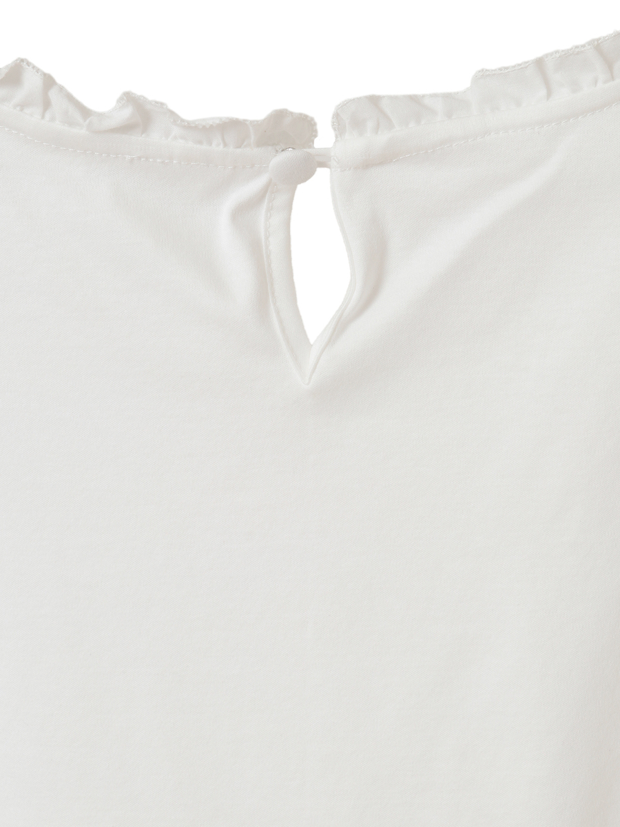 チュールリボン刺繍ブラウス 詳細画像 オフ 4