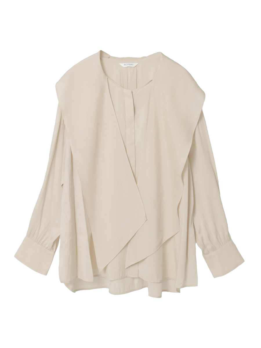 リボンタイブラウス 詳細画像 クロ 1