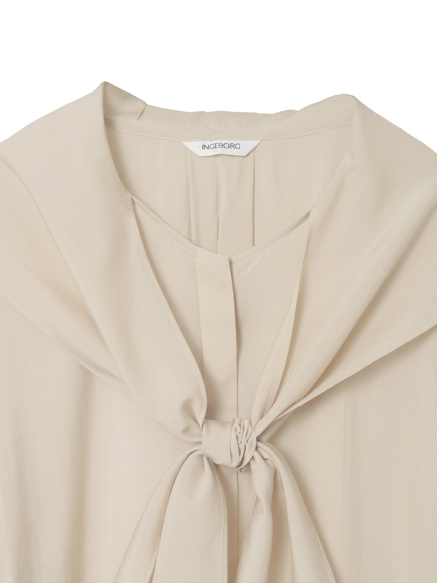 リボンタイブラウス 詳細画像 クロ 3