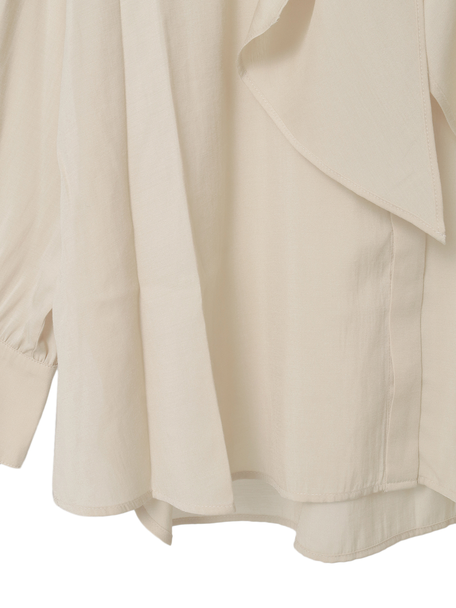 リボンタイブラウス 詳細画像 クロ 6