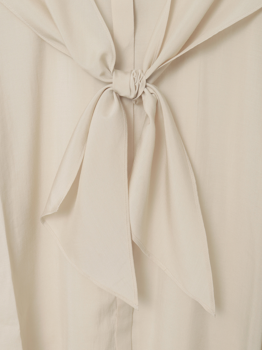 リボンタイブラウス 詳細画像 クロ 7