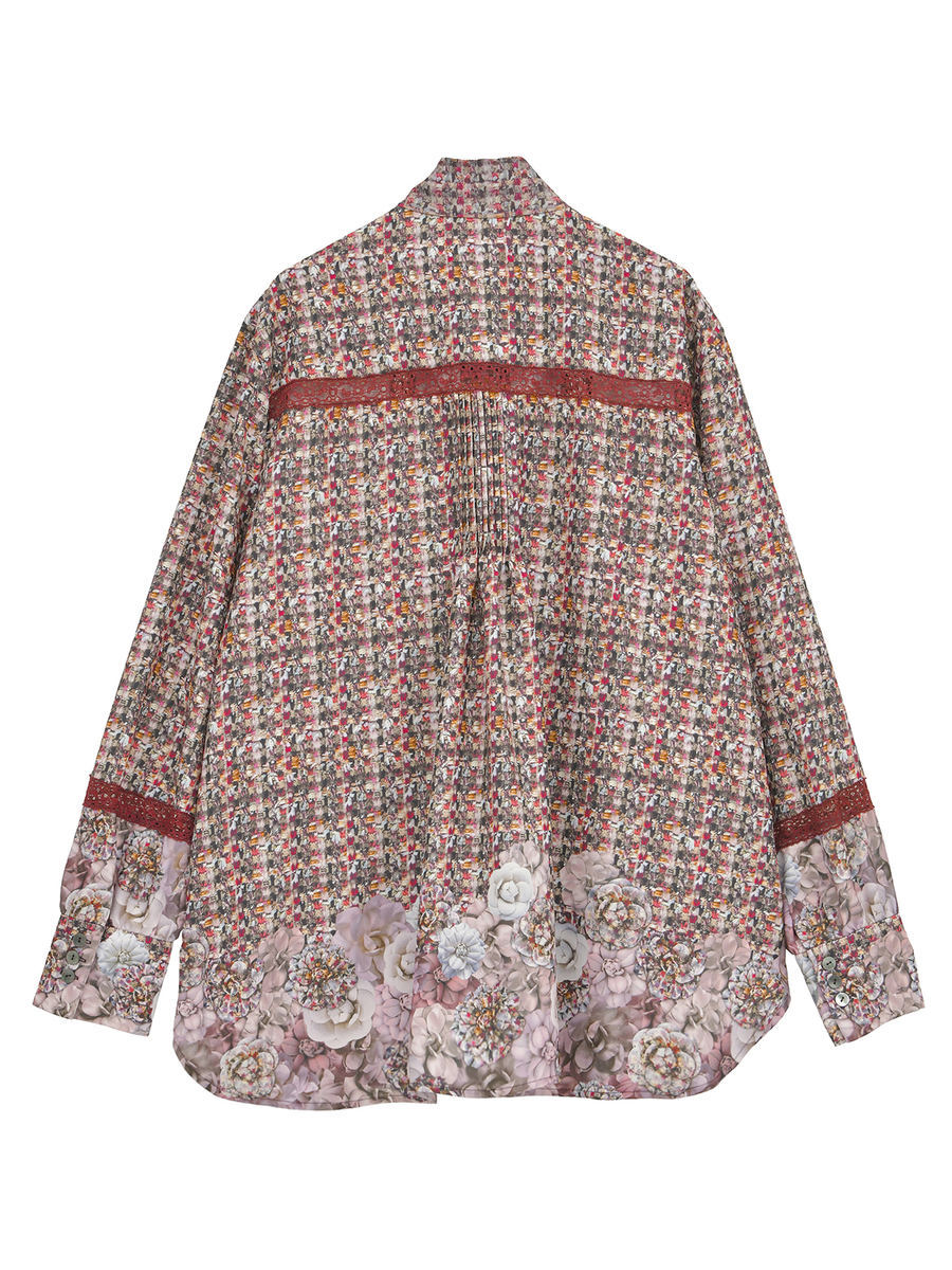 リントンフラワーpt.ブラウス 詳細画像 ベージュ 2