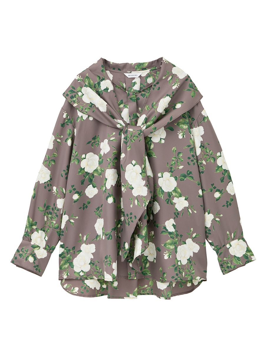 カメリアpt.ブラウス 詳細画像 チャ 1