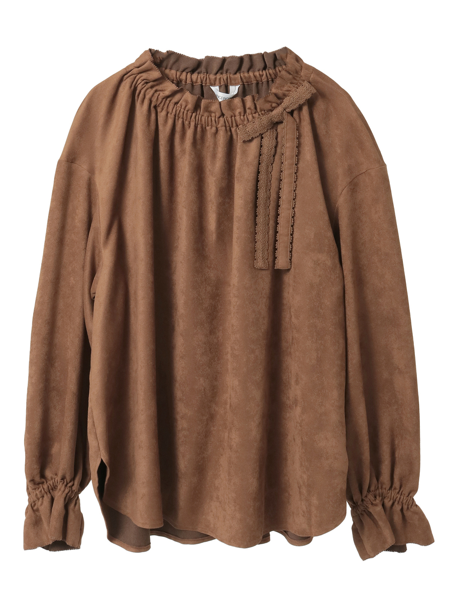 エコスエードブラウス 詳細画像 クロ 1