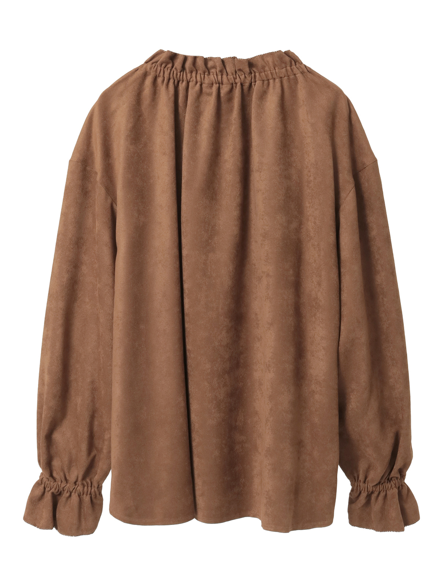 エコスエードブラウス 詳細画像 クロ 2