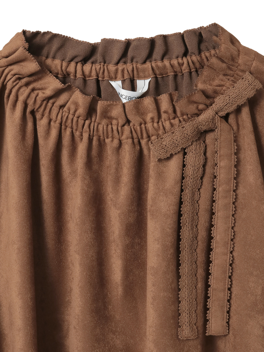 エコスエードブラウス 詳細画像 クロ 3