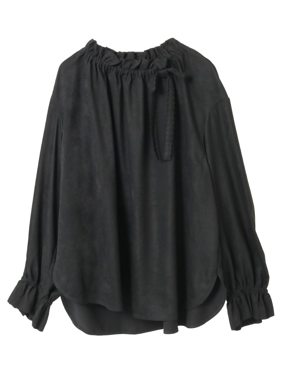 エコスエードブラウス 詳細画像 クロ 1