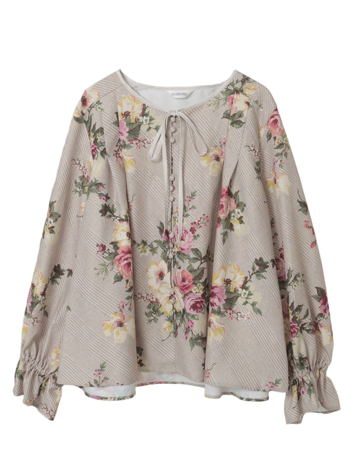 チェックブーケpt.ブラウス｜ピンクハウスオフィシャルオンライン