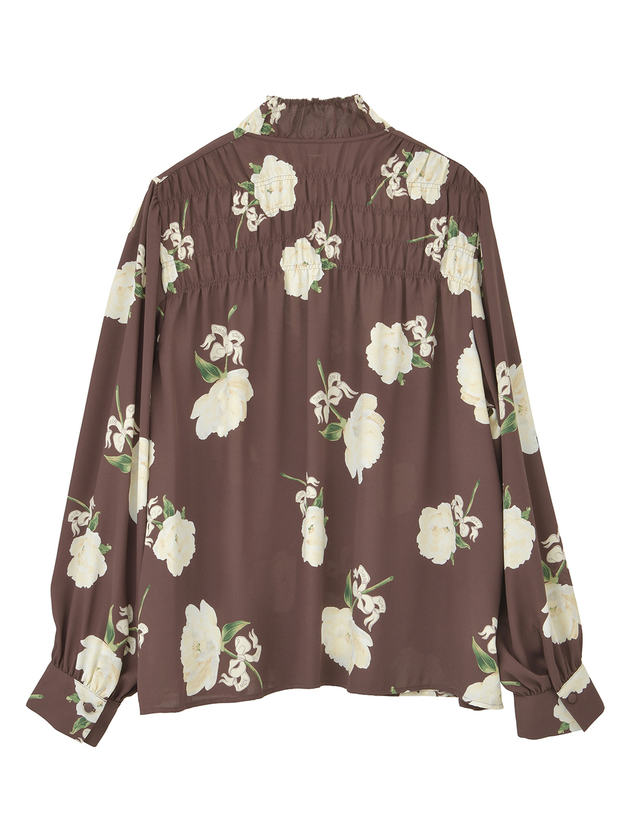 シャクヤクpt.ブラウス 詳細画像 ブラウン 2