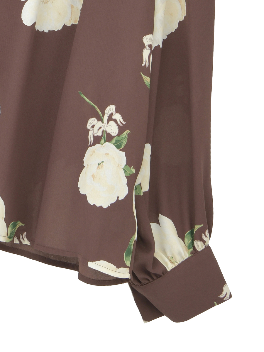 シャクヤクpt.ブラウス 詳細画像 ブラウン 4