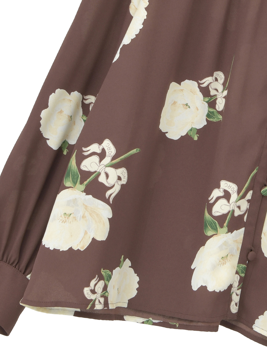 シャクヤクpt.ブラウス 詳細画像 ブラウン 5