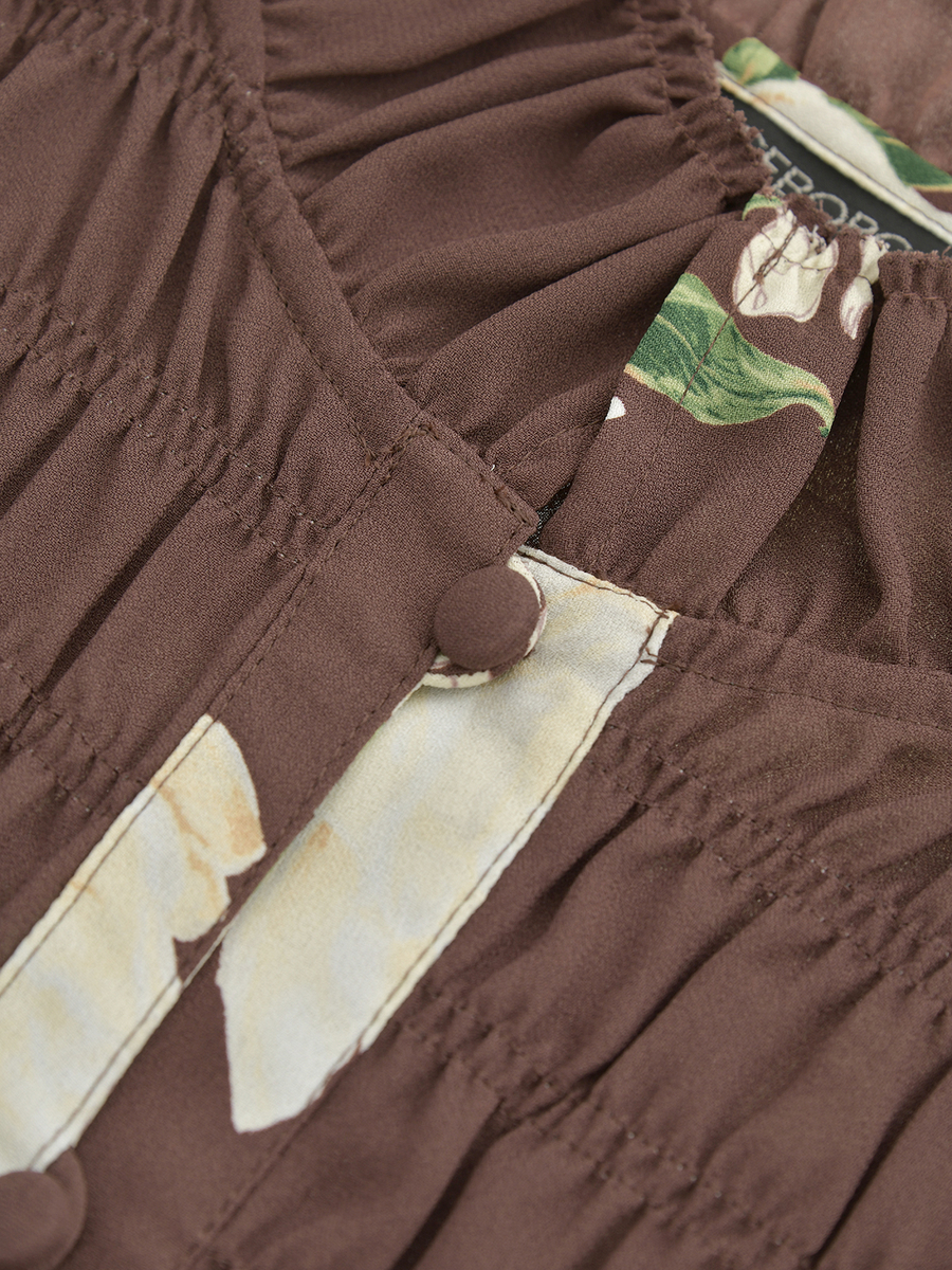 シャクヤクpt.ブラウス 詳細画像 ブラウン 6