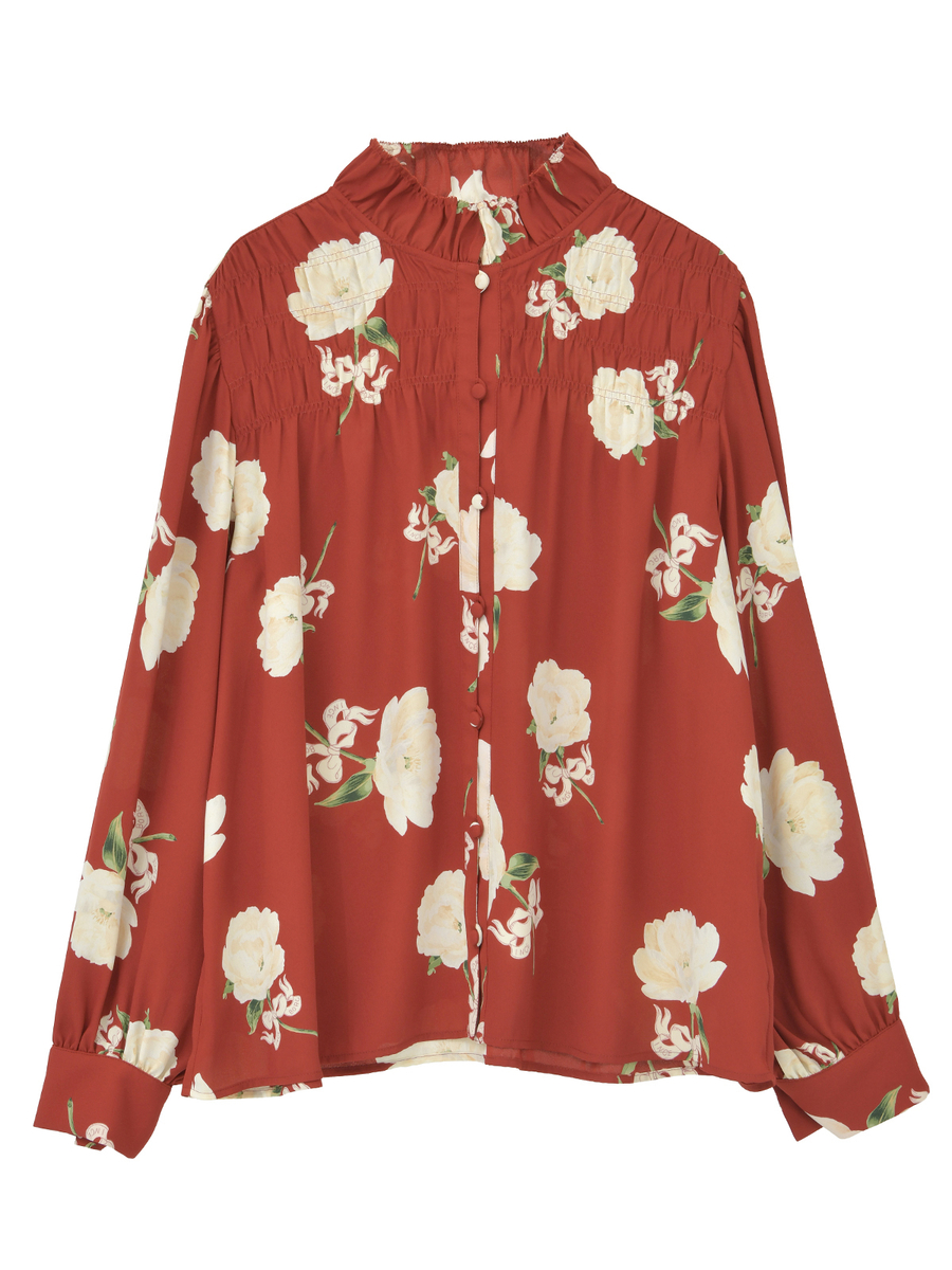 シャクヤクpt.ブラウス 詳細画像 レッド 1