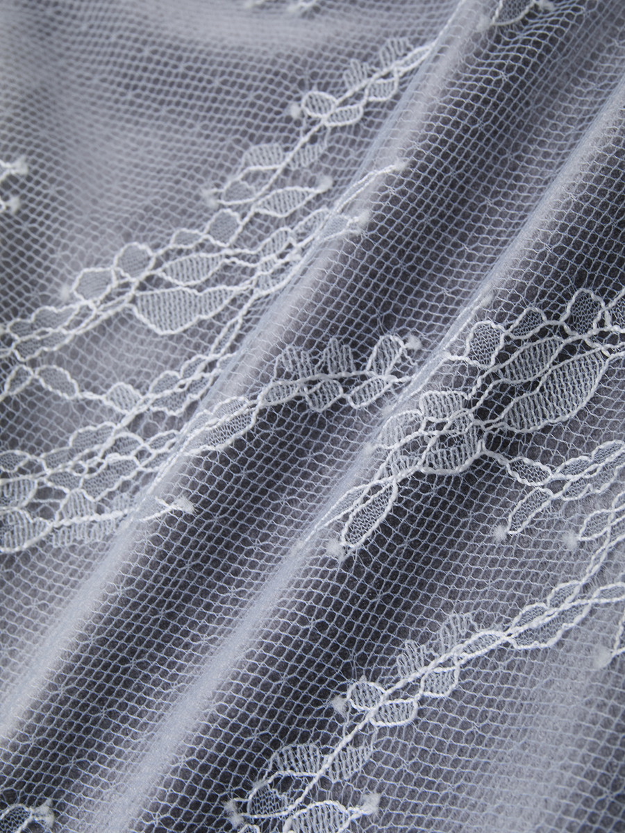 リバーレーススタンドカラーブラウス 詳細画像 クロ 7