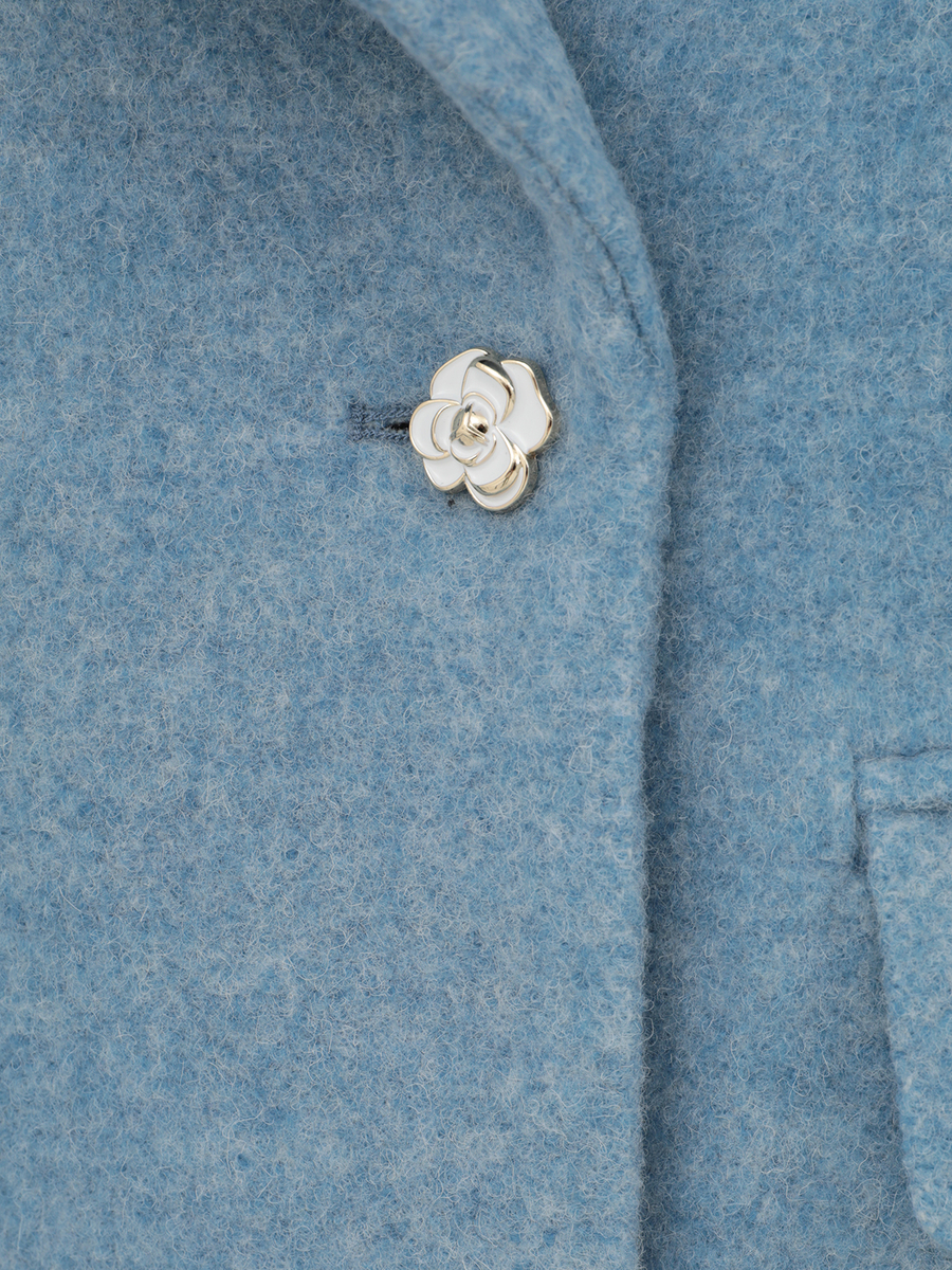 アルパカループビックカラーコート 詳細画像 ピンク 5