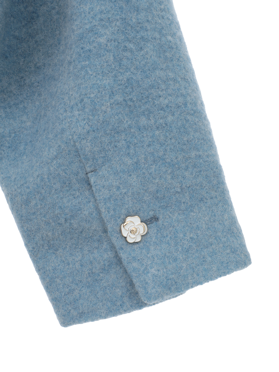 アルパカループビックカラーコート 詳細画像 ピンク 8