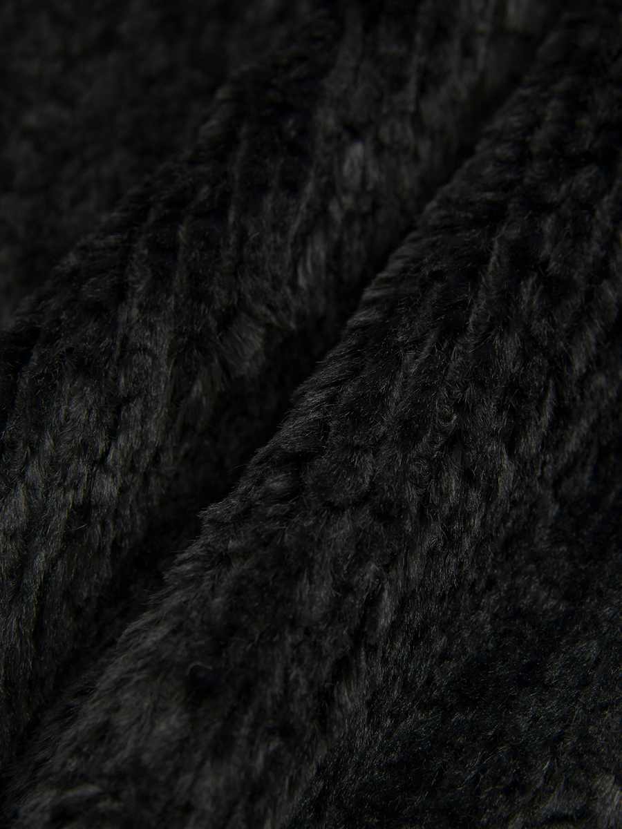 エコファーノーカラーコート 詳細画像 クロ 8