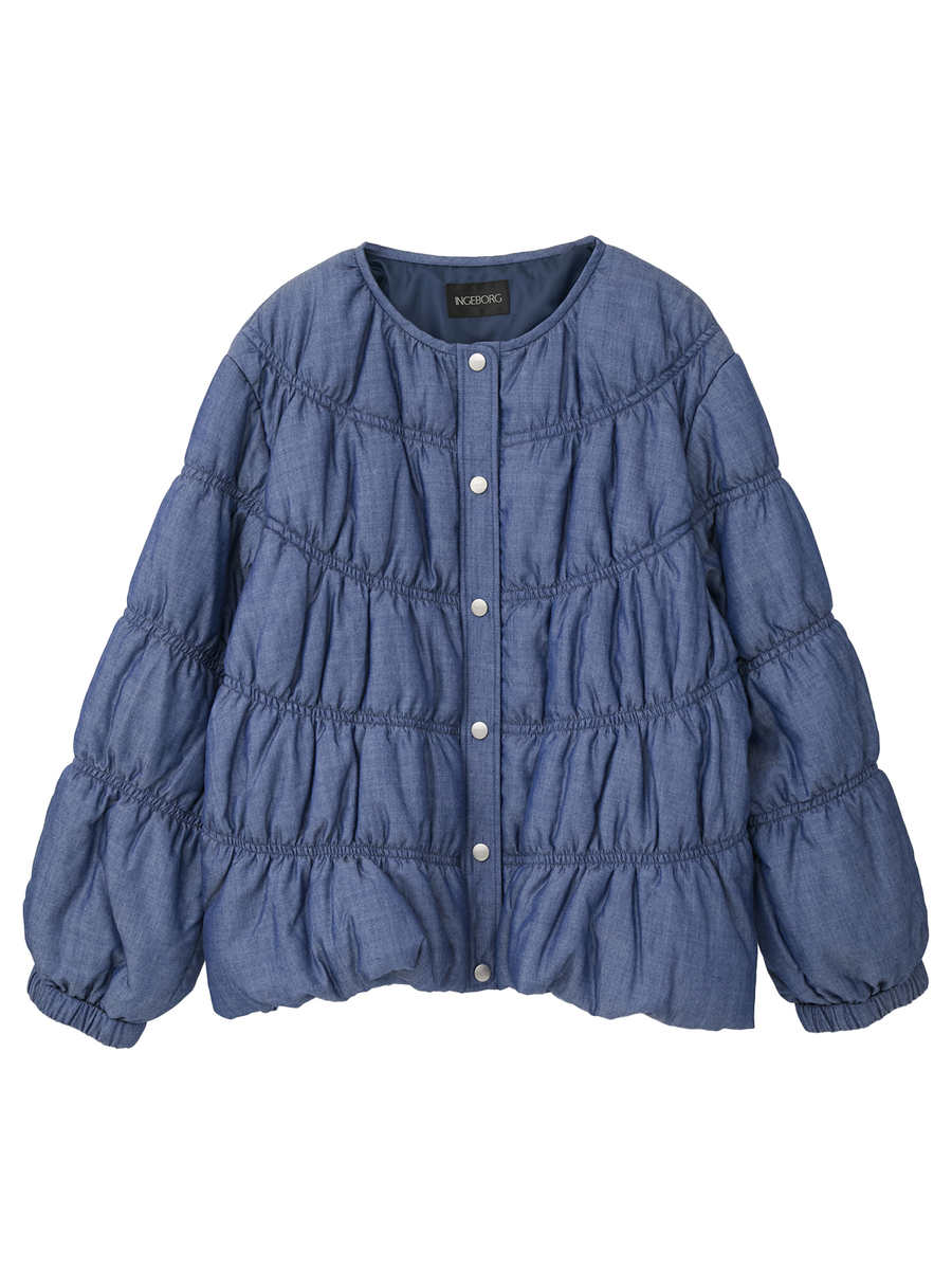 シャーリングブルゾン 詳細画像 インディゴ 1