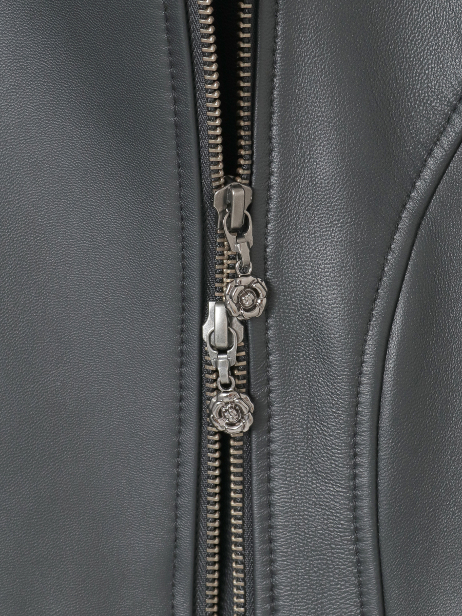 ラムレザーノーカラージャケット｜ピンクハウスオフィシャル