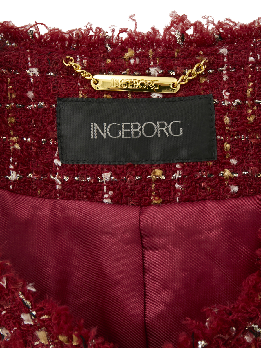 カナーレツイードノーカラージャケット 詳細画像 クロ 8