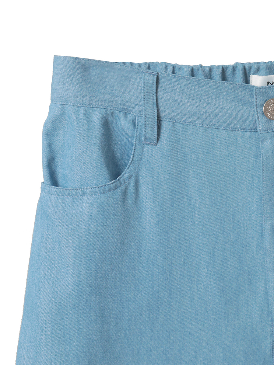 裾タブデニムストレートパンツ 詳細画像 ブリーチ 3