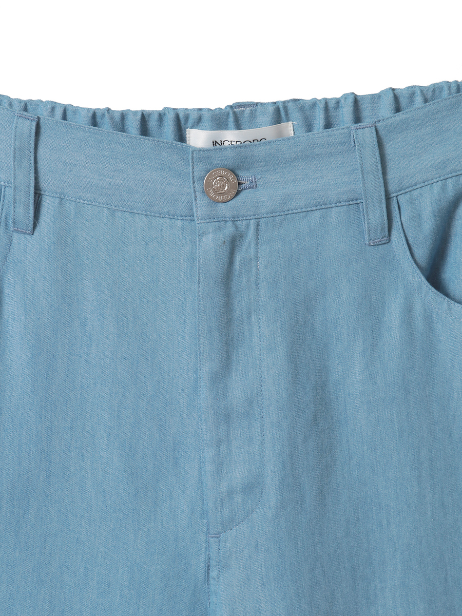 裾タブデニムストレートパンツ 詳細画像 ブリーチ 4