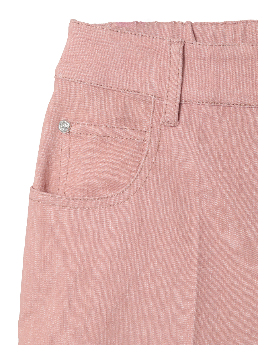 カメリア刺繍デニムパンツ 詳細画像 クロ 5