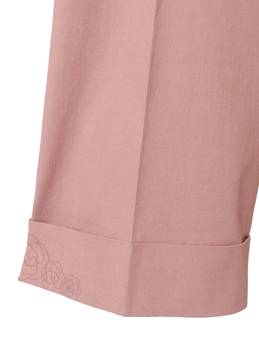 カメリア刺繍デニムパンツ 詳細画像 クロ 7