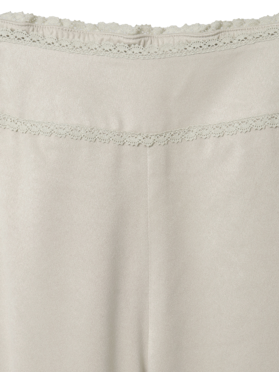 エコスエードフレアーパンツ 詳細画像 クロ 3