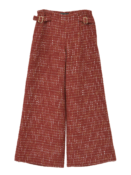 カナーレツイードワイドパンツ