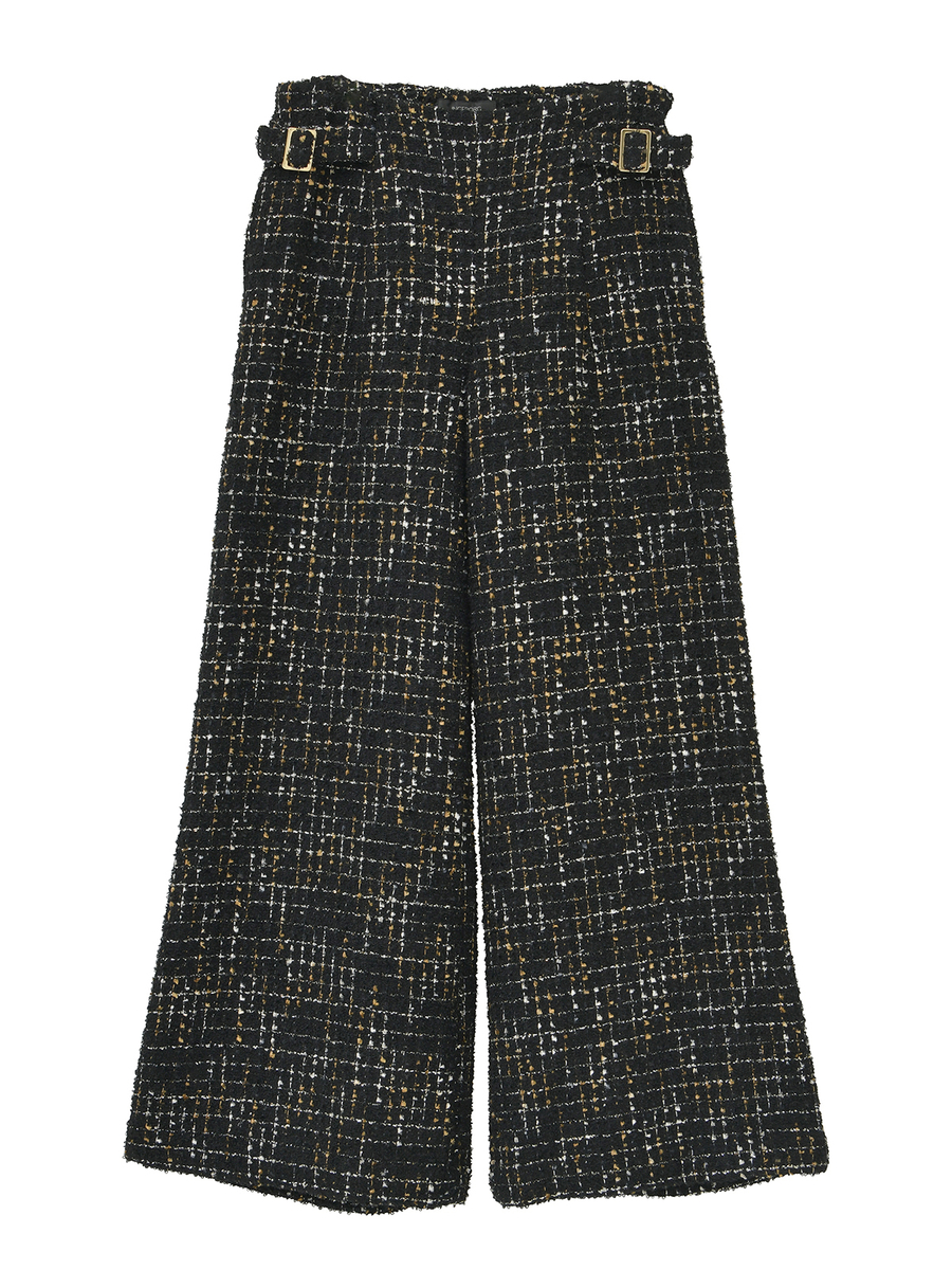 カナーレツイードワイドパンツ 詳細画像 クロ 1