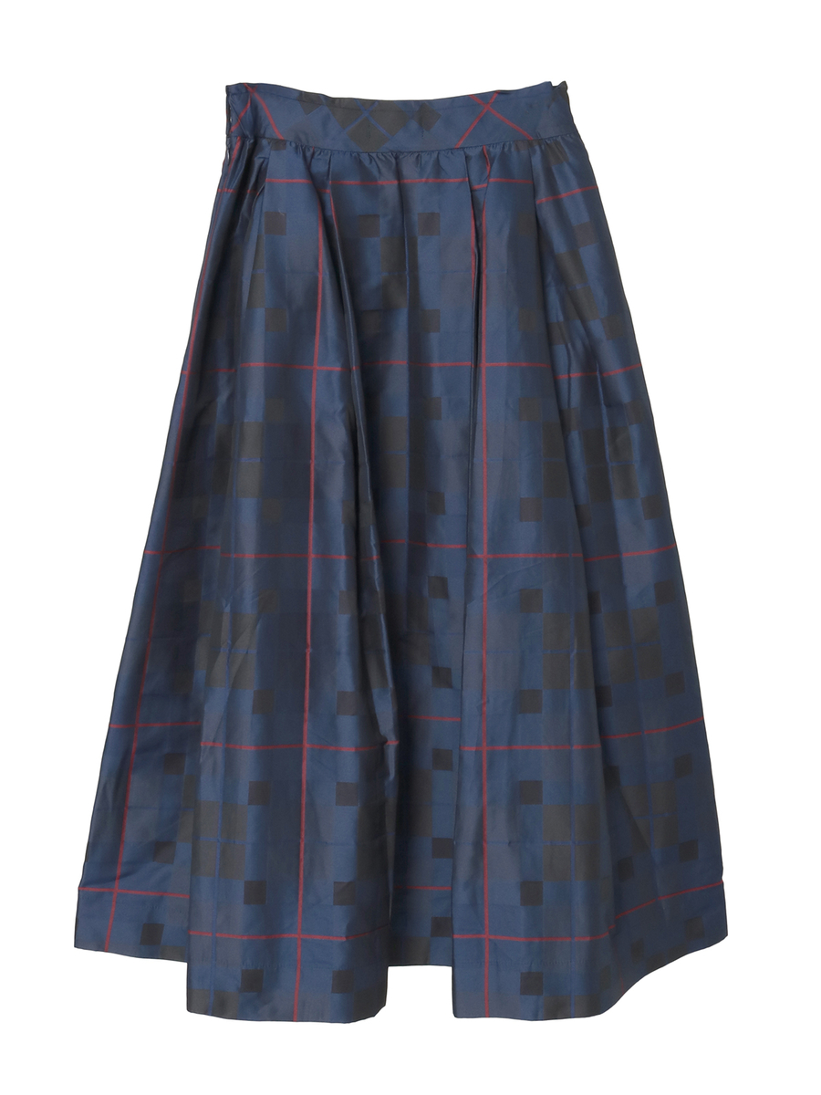 タフタタータンチェックスカート 詳細画像 ブラウン 2