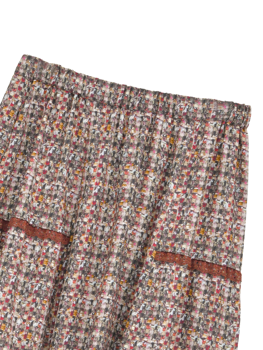 リントンフラワーpt.ティアードスカート 詳細画像 ピンク 3