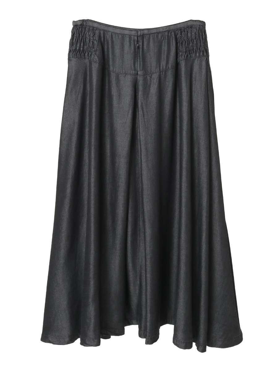 テンセルデニムボックスタックスカート 詳細画像 インディゴ 2