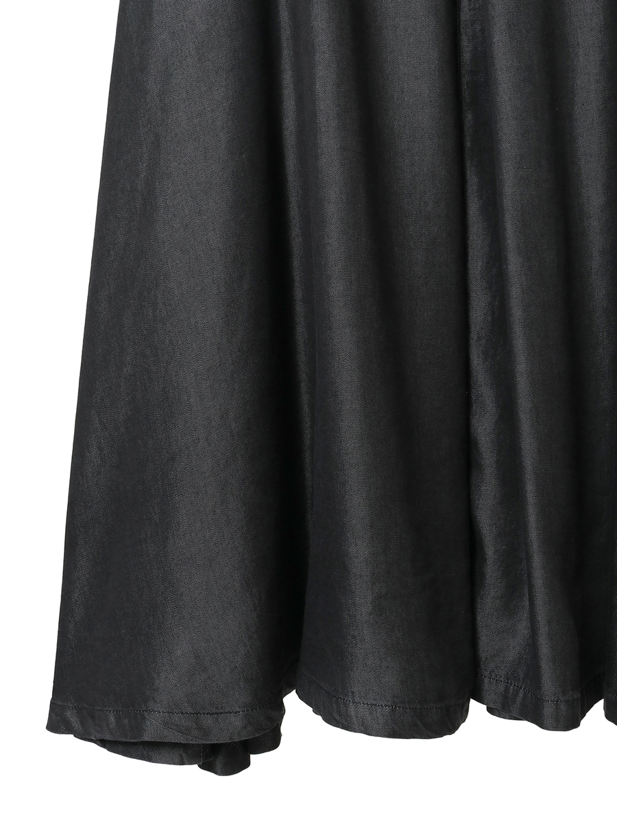 テンセルデニムボックスタックスカート 詳細画像 インディゴ 5