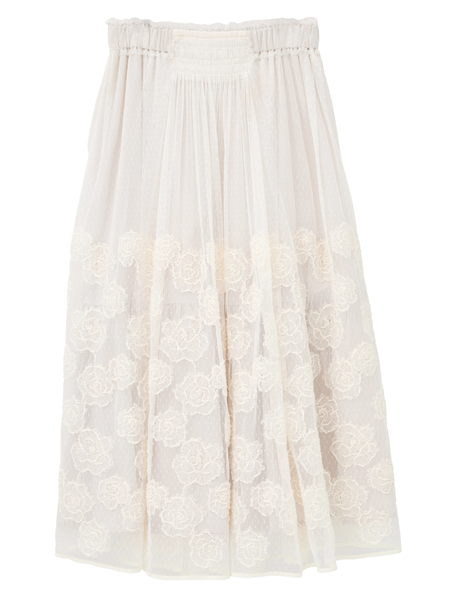 カメリアチュールレーススカート