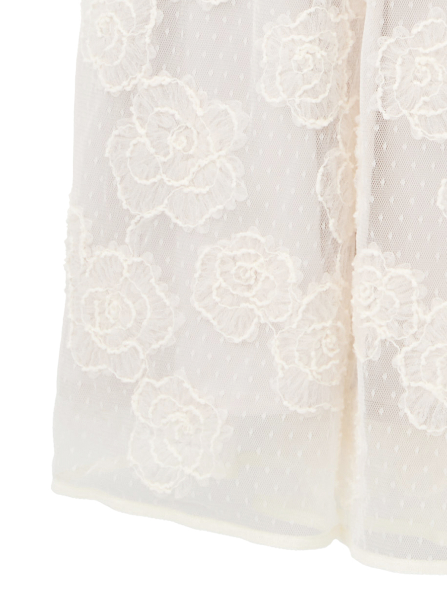カメリアチュールレーススカート 詳細画像 クロ 4