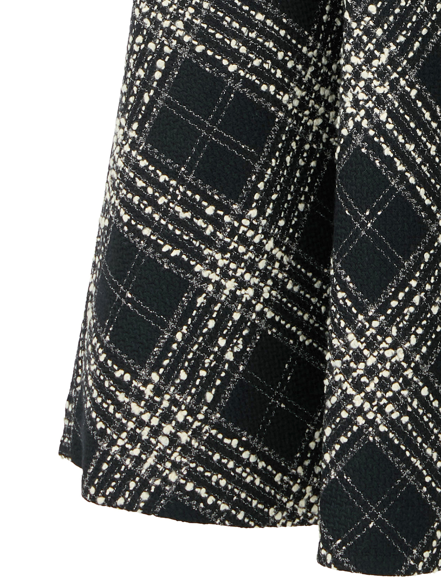 リントンビッグチェックツイードスカート 詳細画像 クロ 4