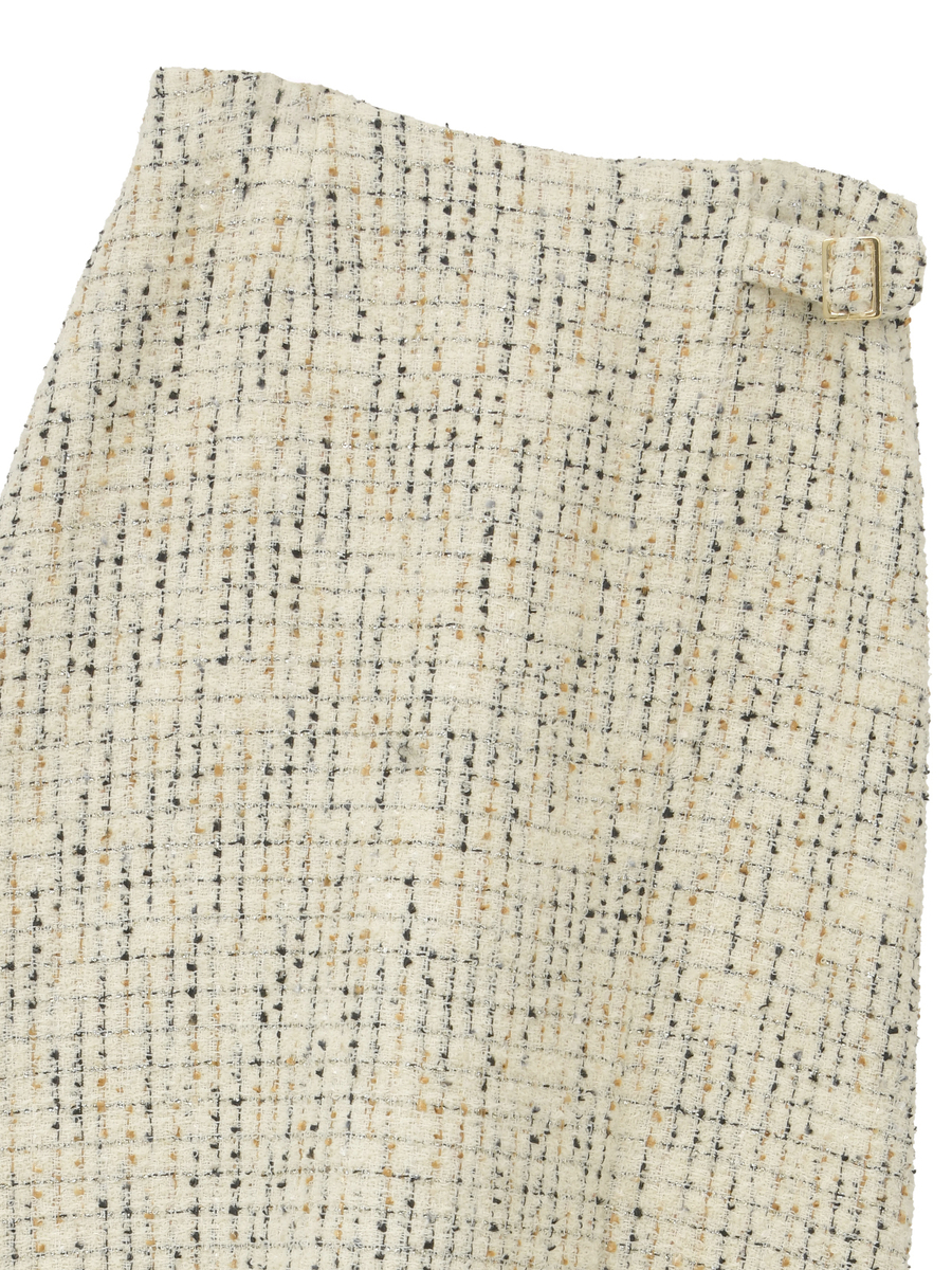 カナーレツイードスカート 詳細画像 シロ 3