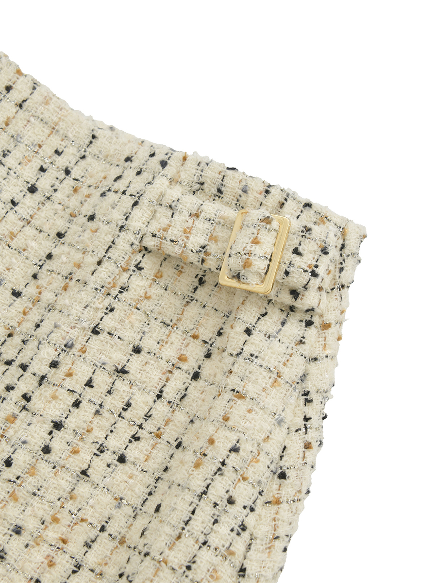 カナーレツイードスカート 詳細画像 シロ 5