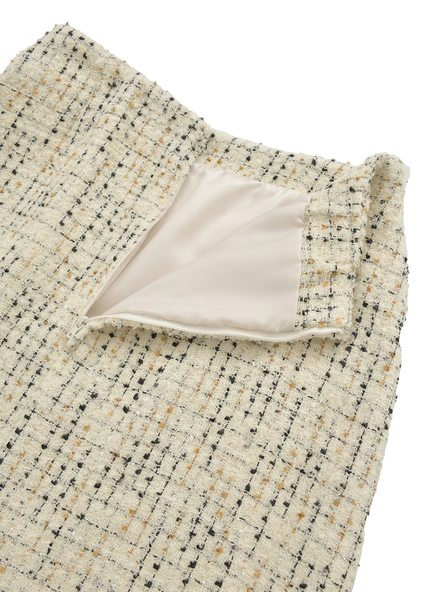 カナーレツイードスカート 詳細画像 シロ 7