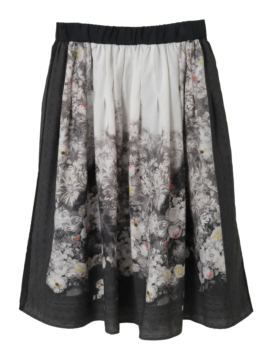 ミスティガーデンpt.スリットスカート 詳細画像 クロ 1