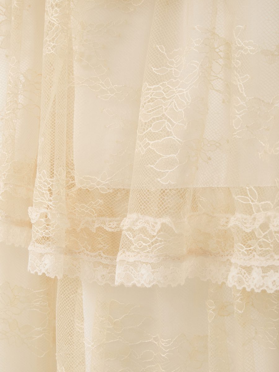 リバーレースフリルティアードスカート 詳細画像 クロ 6