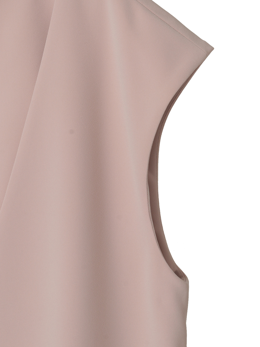 パール調釦アクセントベスト 詳細画像 ピンクベージュ 4