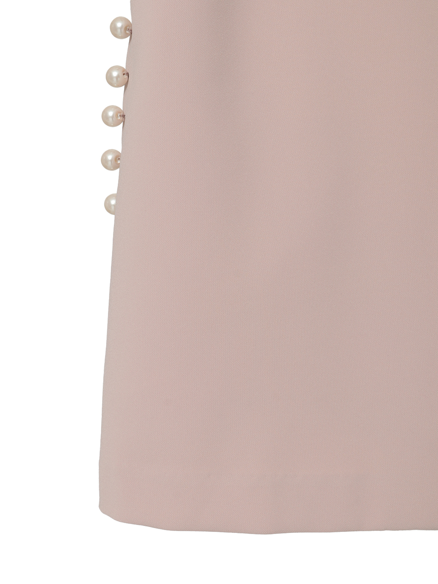 パール調釦アクセントベスト 詳細画像 ピンクベージュ 5