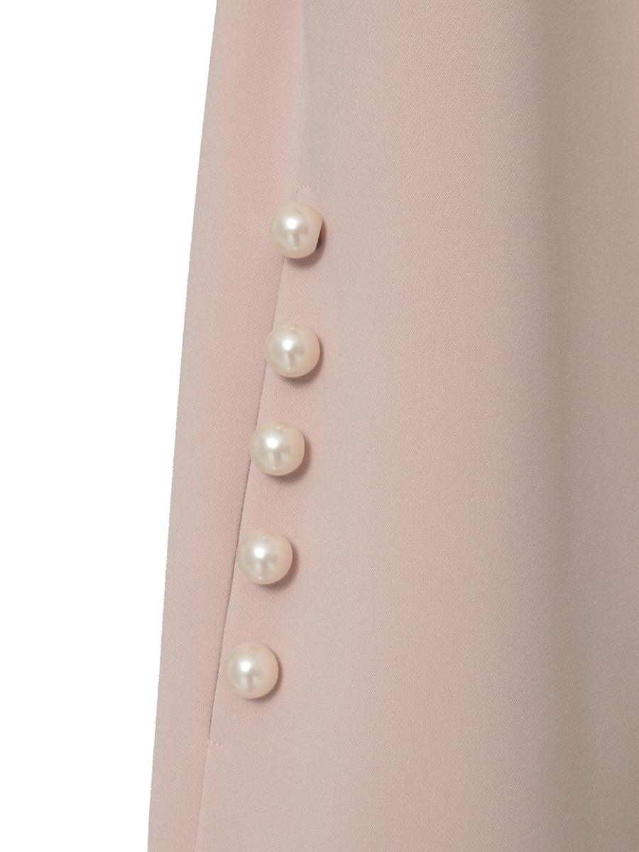パール調釦アクセントベスト 詳細画像 ピンクベージュ 7