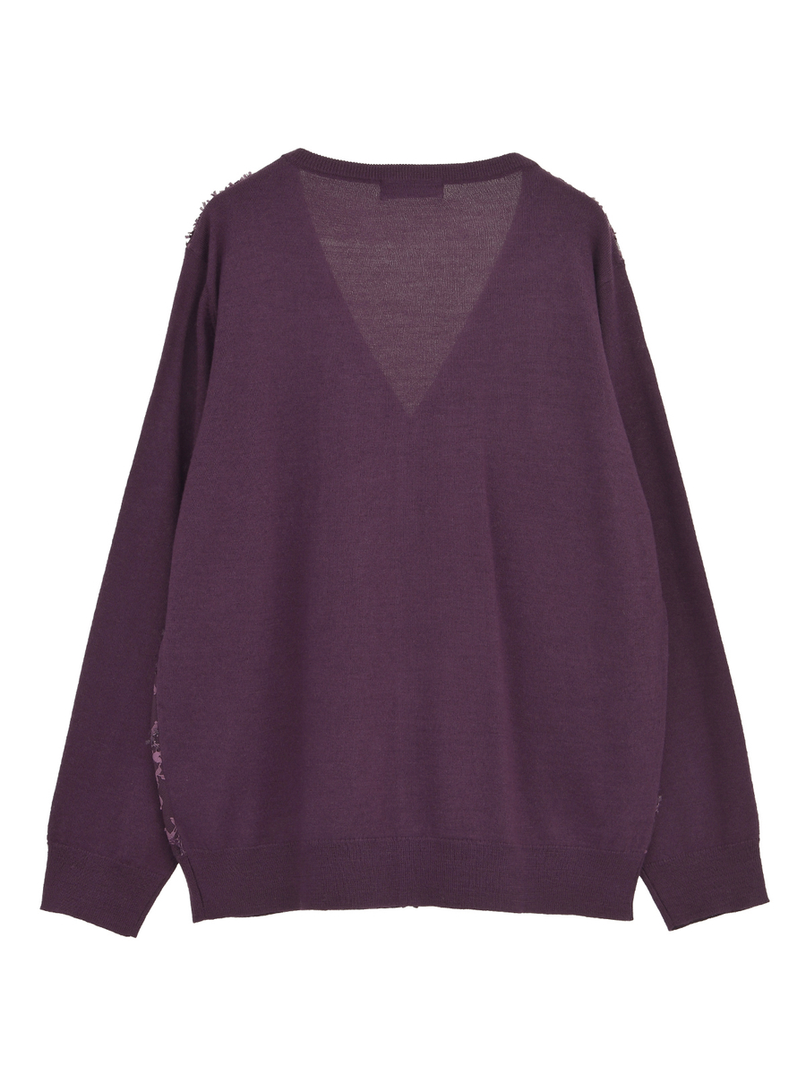 レースコンビニットカーディガン 詳細画像 ベージュ 2