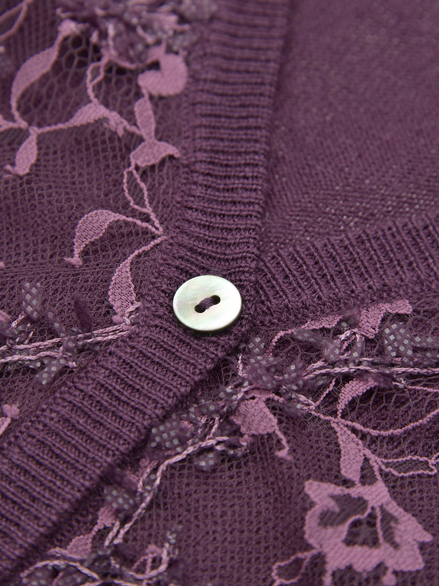 レースコンビニットカーディガン 詳細画像 ベージュ 6